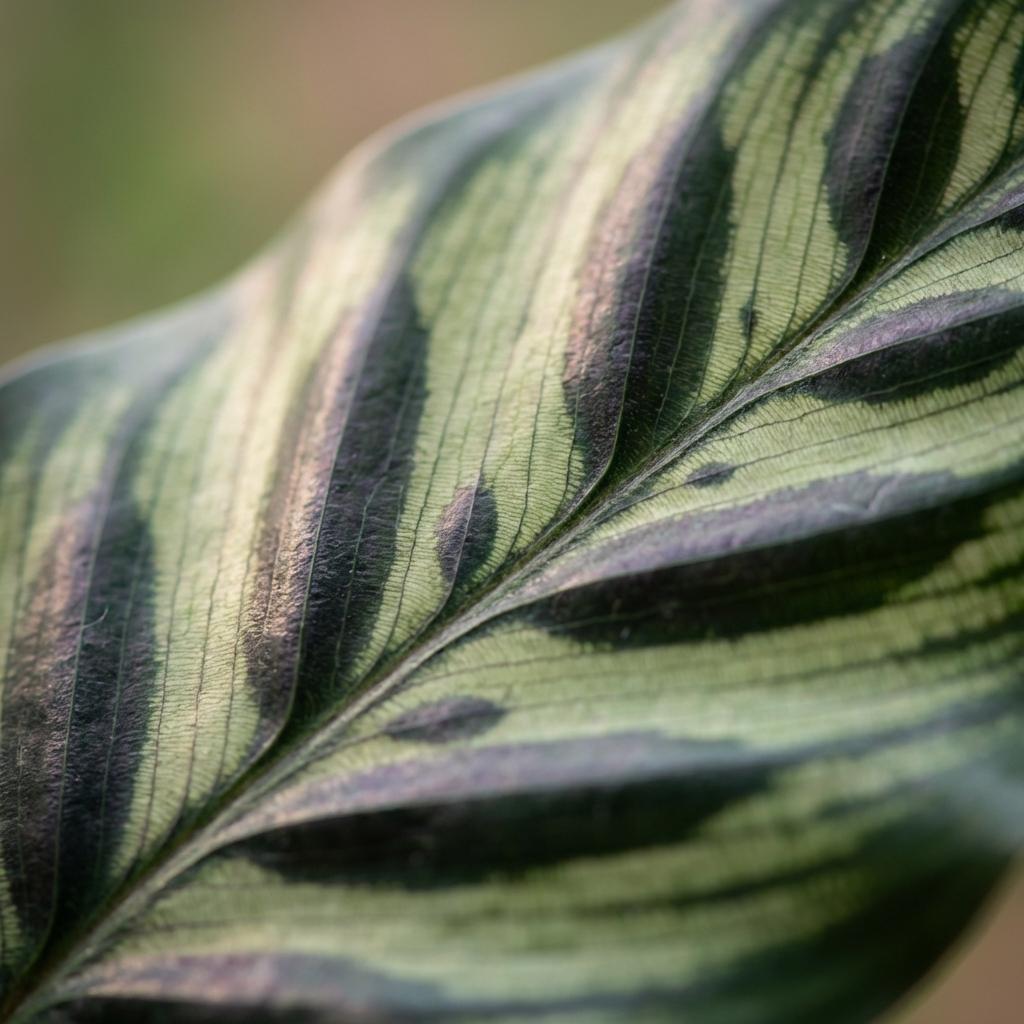 Green boutiQ - Zimmerpflanze - Pfauen-Korbmarante - Calathea Makoyana - Grün - Pflegeleicht - 1 Pflanze - Topf 19cm - Höhe 70cm 