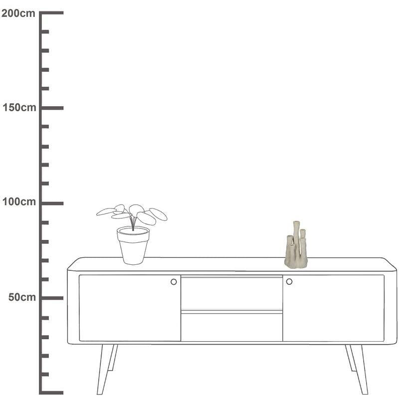 Blumenhalter Koraal – Ecru – Keramik Vase in Korallenform – Dekorativer Blumenhalter für Trockenblumen & Zweige – Maße 18×18×30 cm 