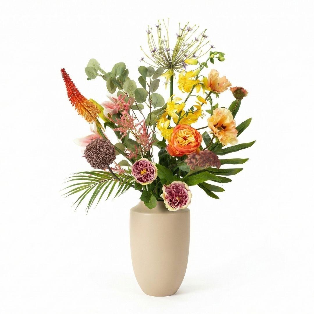 Kunstblumenstrauß - Tropical Chic Deluxe - Real Touch - 13 Stiele - ↑ 105 cm 