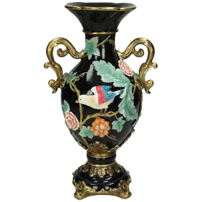 Vase Vogel – Buntes Design – 31,5 cm – Dekovase für Blumen & Wohnaccessoires – Verspieltes, kreatives Interieur 