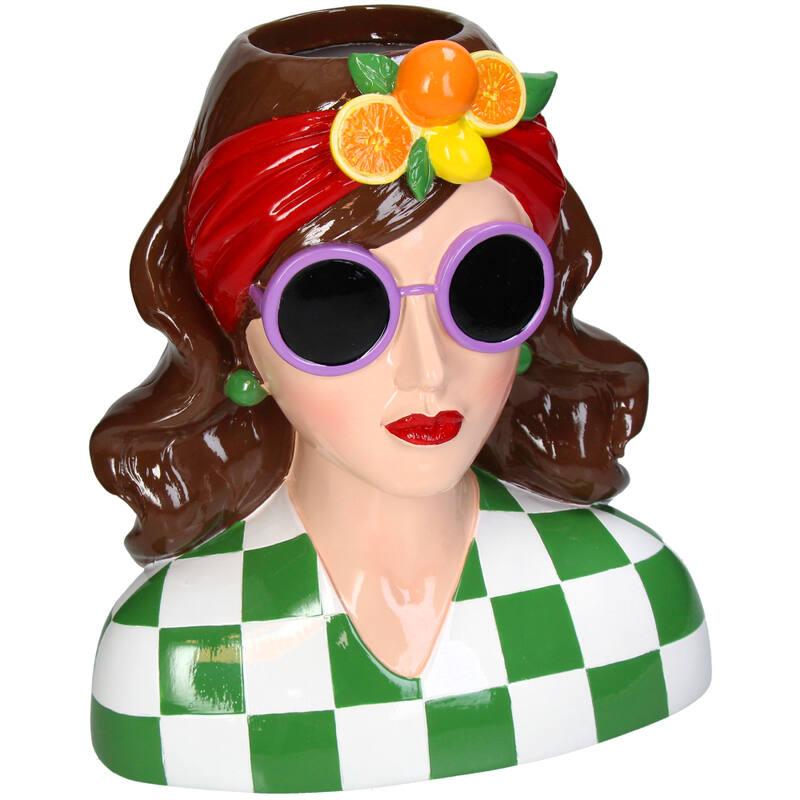Vase Fashion Lady 'Yentl' 29 cm – Polyresin-Dekovase in Modedesign – Stilvolles Kunstobjekt & Blumenvase für modernes Interieur 