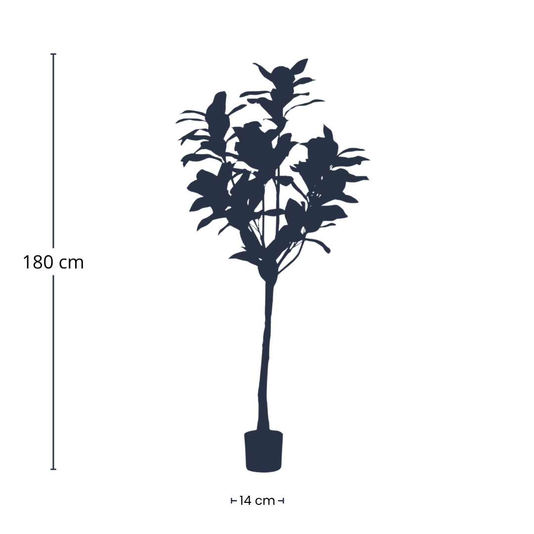 Magnolia Denudata – 150 cm Kunstbaum – Künstliche Magnolie Weiß – Pflegeleichte Deko für Zuhause & Büro 