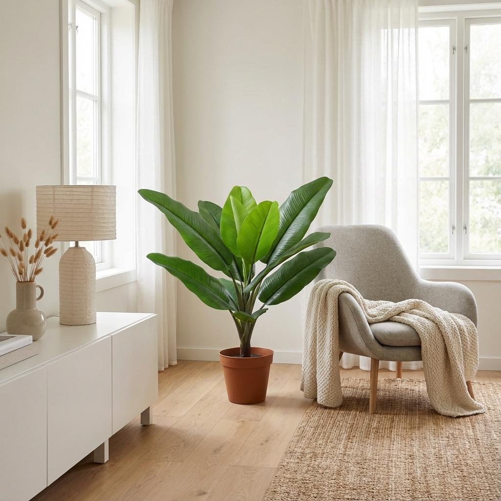 Philodendron Jungle King Kunstpflanze 45cm – Tropische Deko Pflanze – Pflegefreie Zimmerpflanze für Wohnzimmer Büro & Fensterbank - Oasis of Life