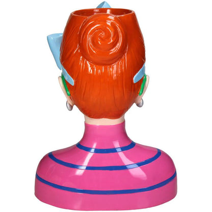 Vase Fashion Lady 'Larissa' – 30 cm – Polyresin – Modedesign – Dekorative Kunstvase für Wohnzimmer, Tisch & Fensterbank 