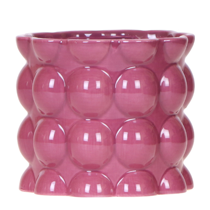 Kolibri Home | Cotton Shine Übertopf - Purple - Ø12cm 