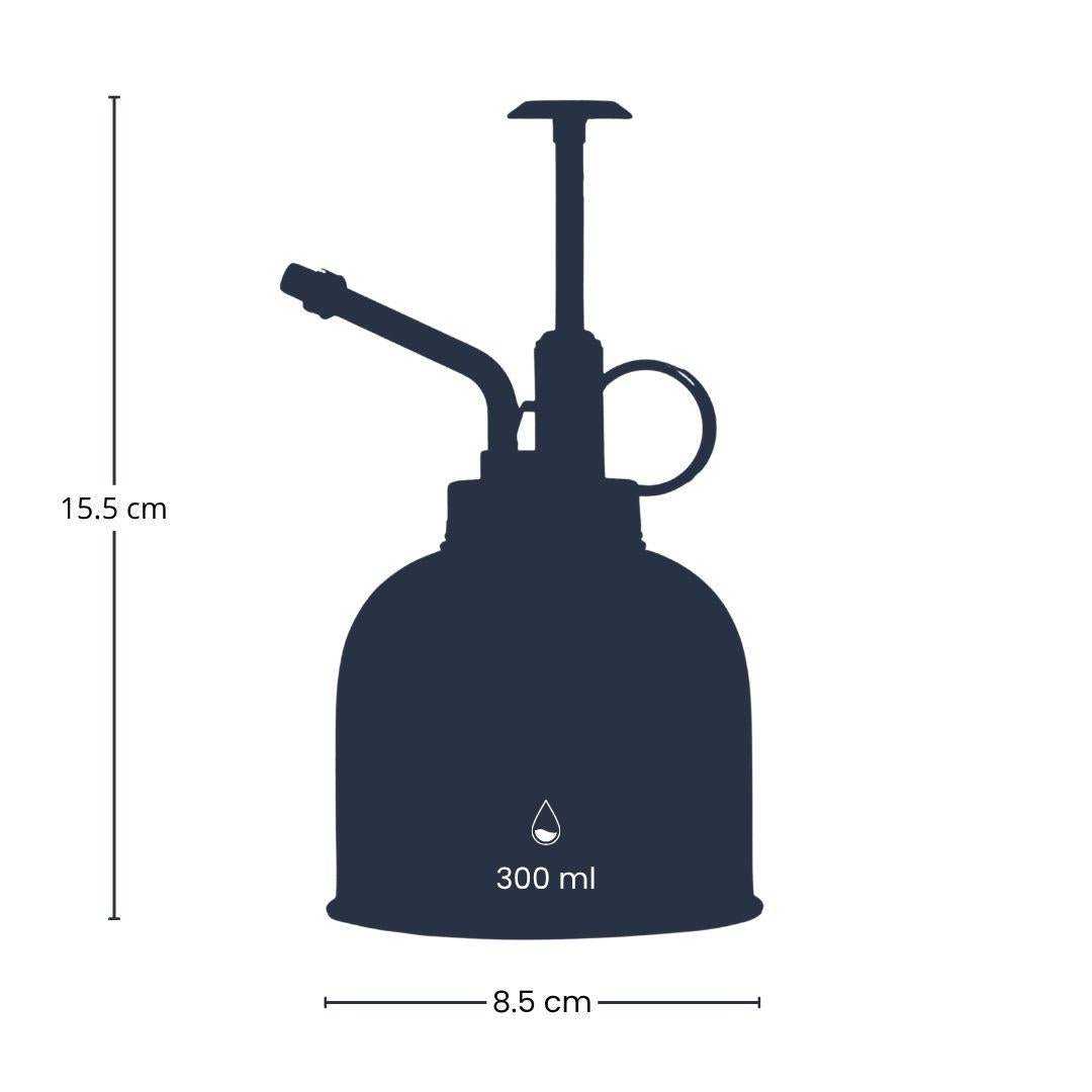 Pflanzensprüher Edelstahl Mattschwarz – Höhe 15,5cm – Feiner Zerstäuber für Zimmerpflanzen & Terrarien – Ansicht 3