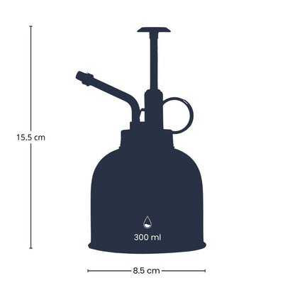Pflanzensprüher Edelstahl Mattschwarz – Höhe 15,5cm – Feiner Zerstäuber für Zimmerpflanzen & Terrarien – Ansicht 3