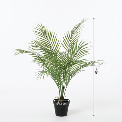 Kentia Palme Kunstpflanze 65cm – Dekorative Kunstpalme Zimmerpflanze – Pflegefreie Deko Pflanze für Wohnzimmer Büro & Regal - Oasis of Life