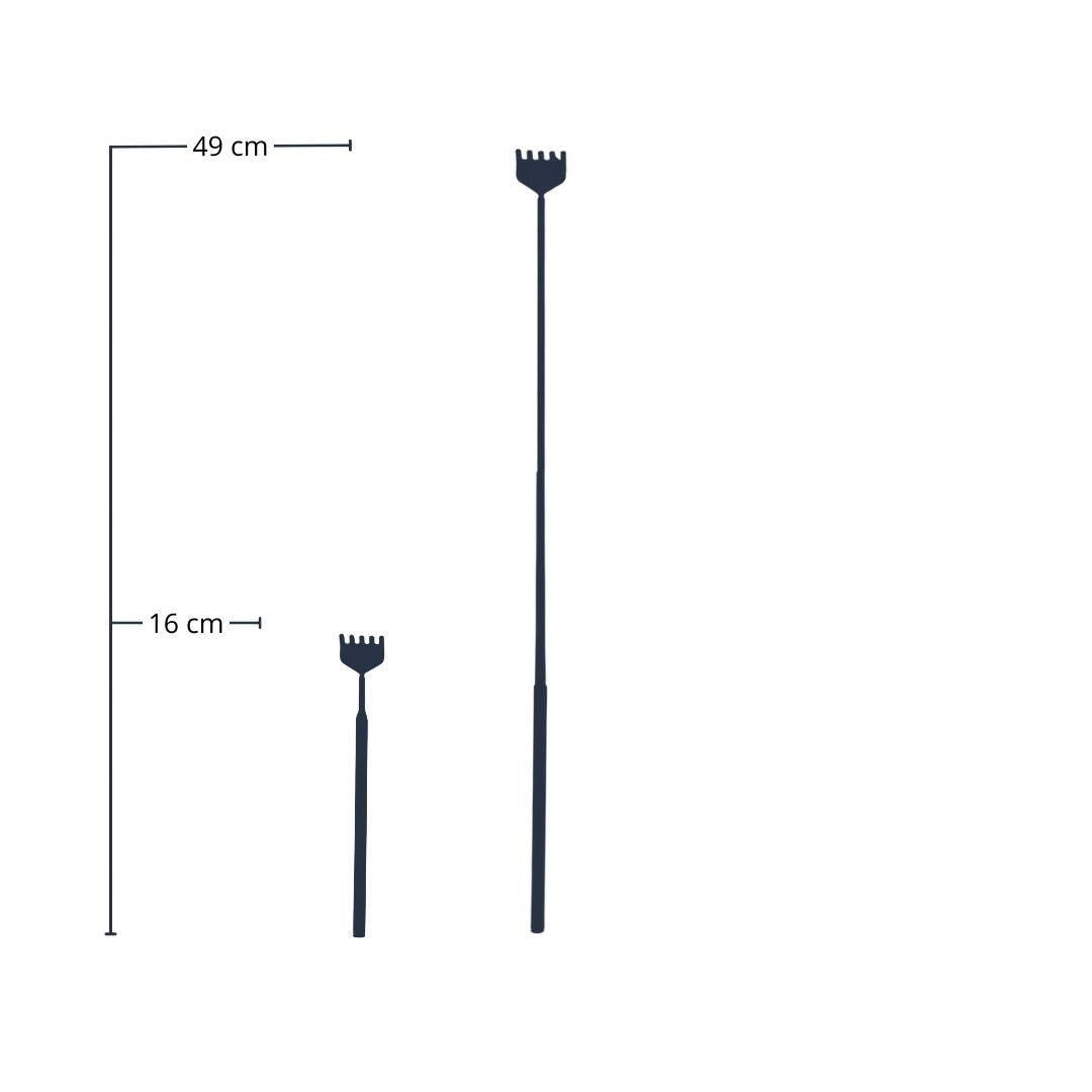 Flaschengarten-Harke – Teleskop 16–49 cm – Edelstahl – Präzisionswerkzeug für Terrarien, Mini-Gärten & Aquascaping 