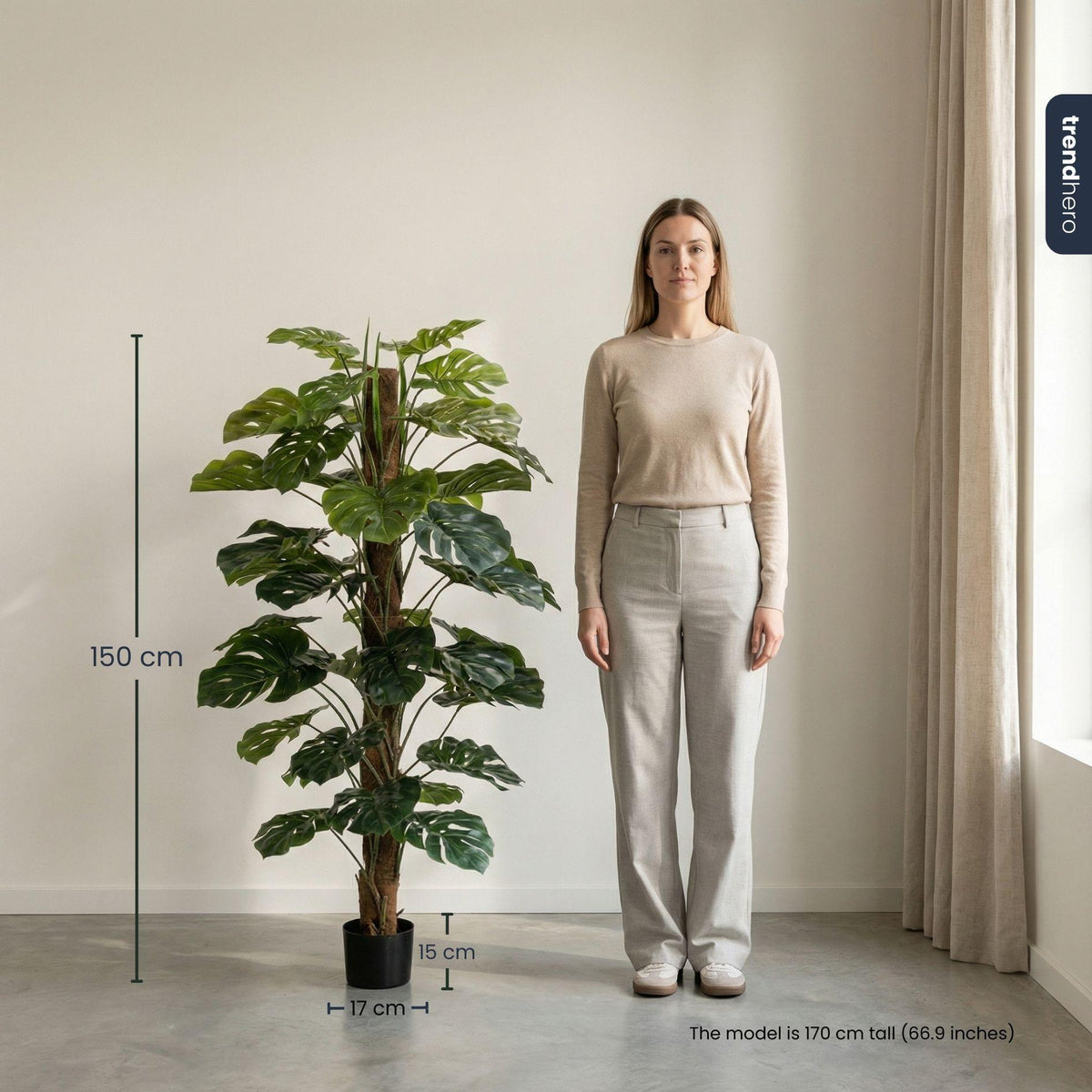 Monstera Kunstpflanze auf Ständer