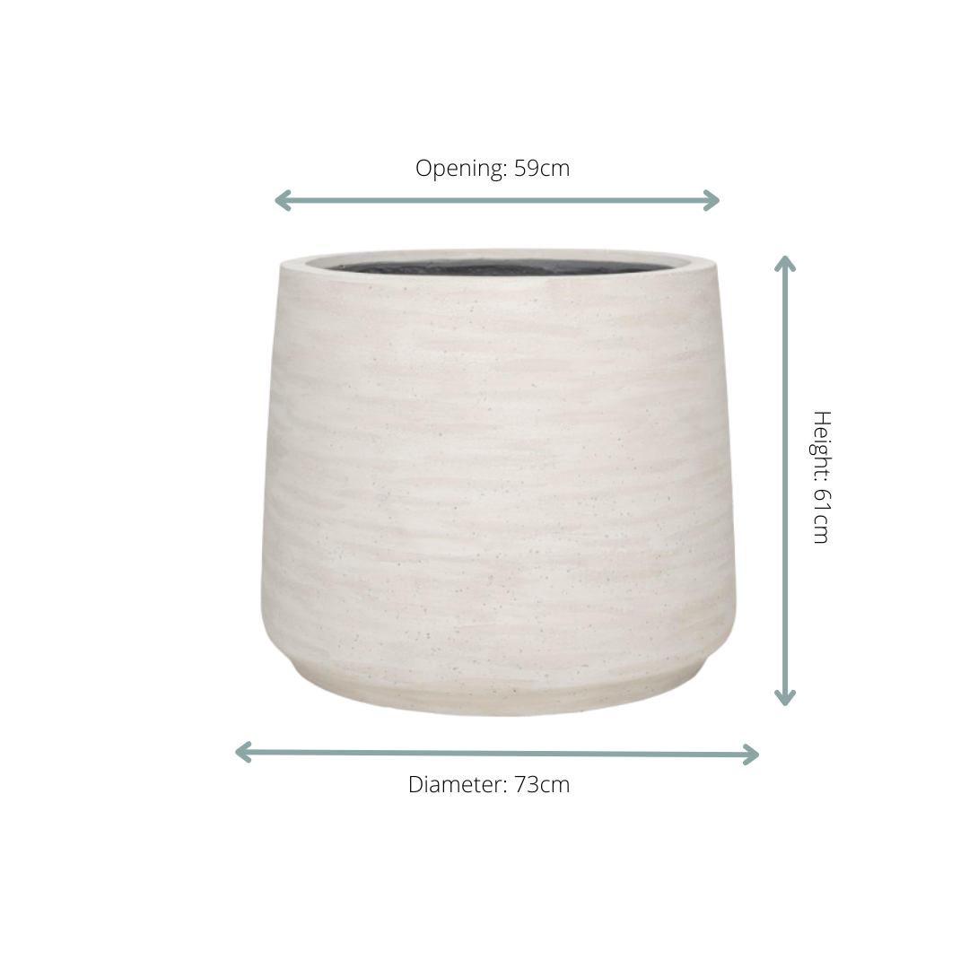 Jumbo Patt Ivory Washed - D73xH61 