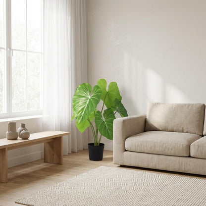 Philodendron Kunstpflanze 100cm – Tropische Deko Pflanze – Pflegefreie Zimmerpflanze für Wohnzimmer Büro & Empfangsbereich - Oasis of Life