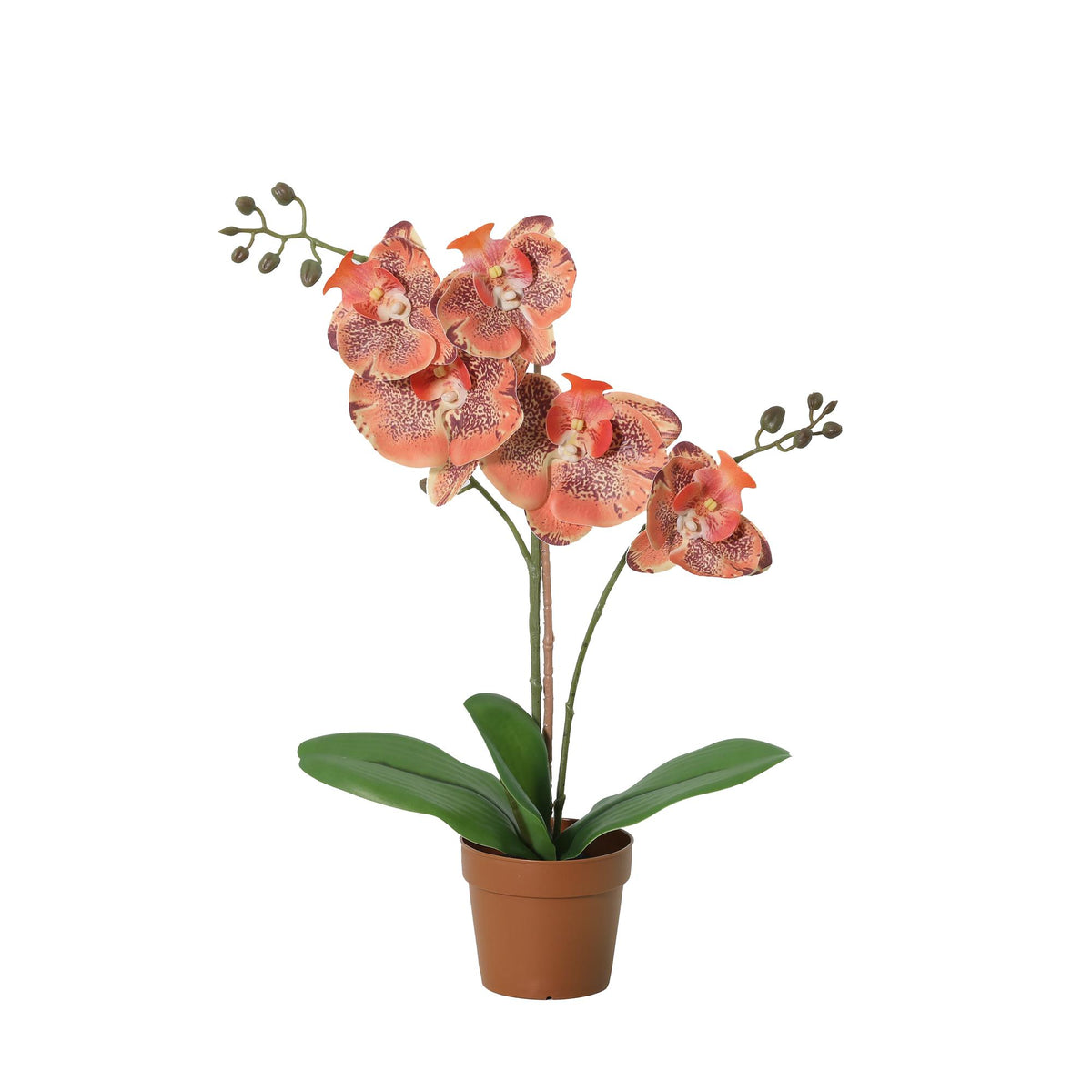 ARTIFICIAL Phalaenopsis orchid orange - 41cm 