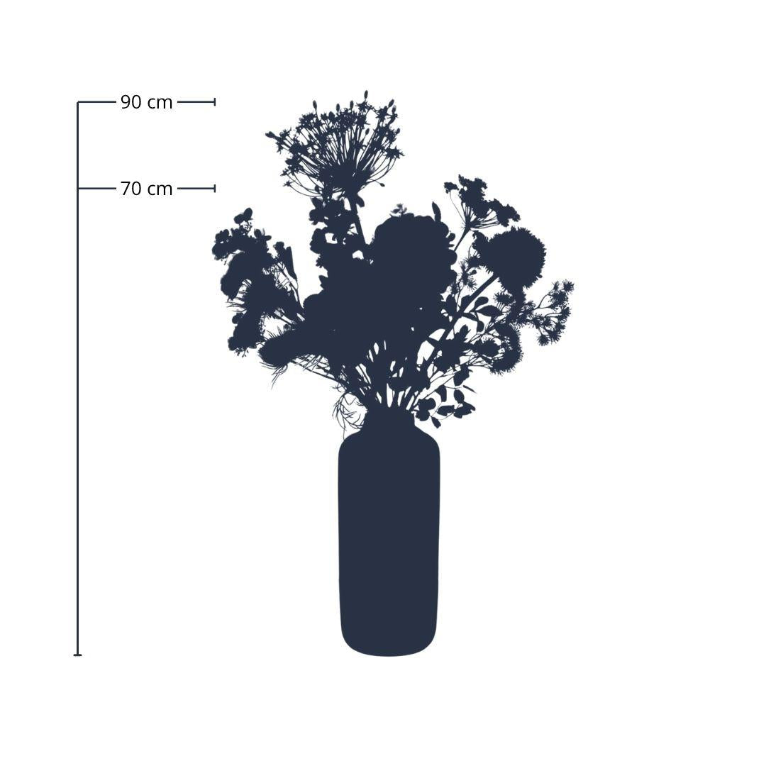 Kunstblumenstrauß Pastell – 70–90 cm – Hochwertige Seidenblumen in Pastelltönen – Pflegeleichte Deko für Tisch, Wohnraum & Büro 