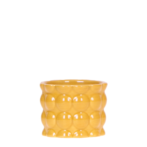 Kolibri Home | Cotton Shine Übertopf - Yellow - Ø6cm 