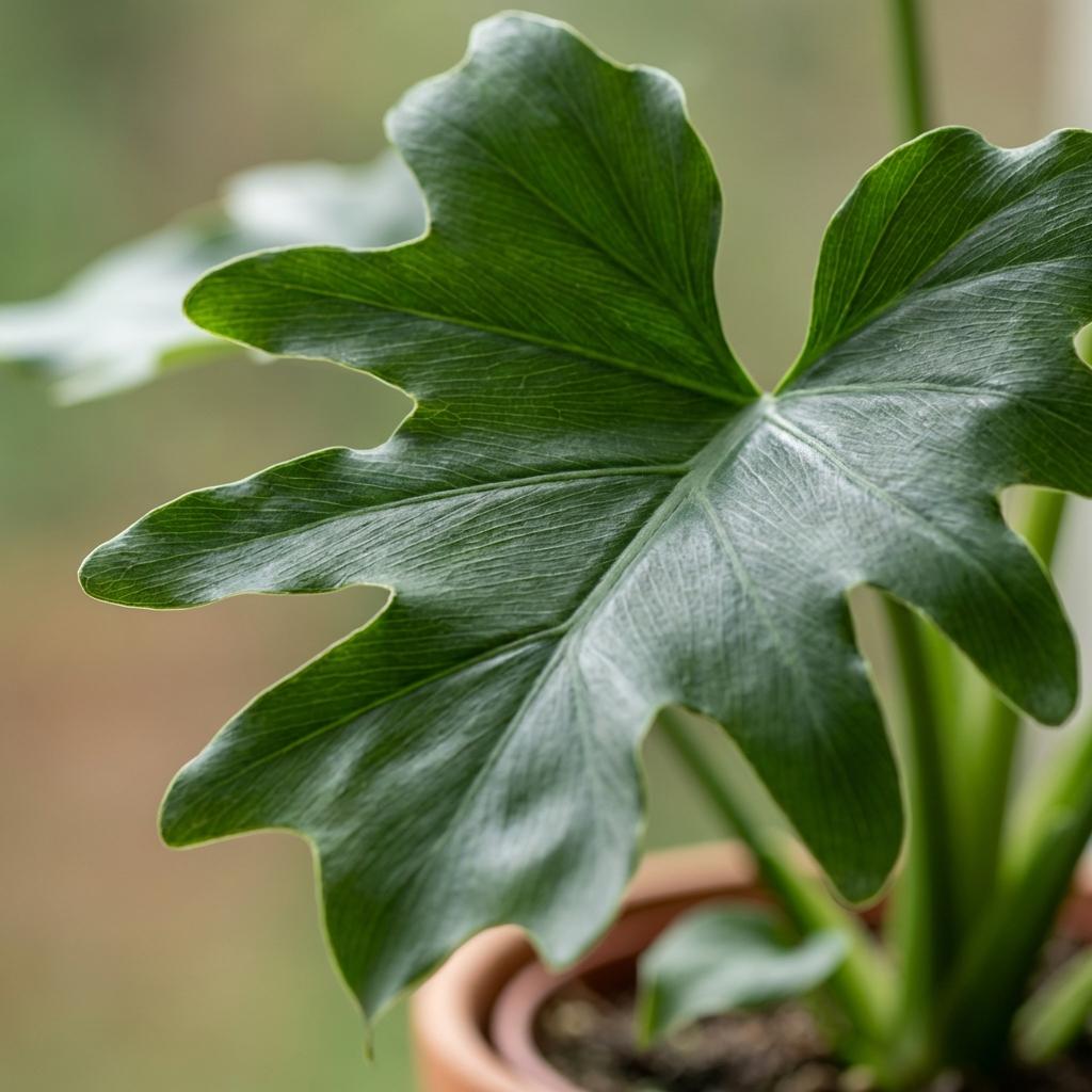 Green boutiQ - Zimmerpflanze - Philodendron - Philodendron Lickety split - Grün - Pflegeleicht - 1 Pflanze - Topf 19cm - Höhe 70cm 