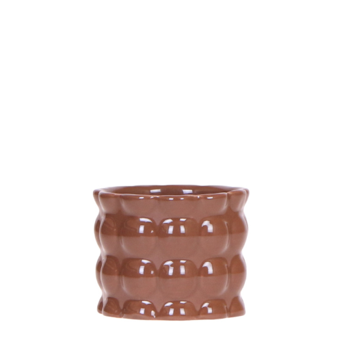 Kolibri Home | Cotton Shine Übertopf - Brown - Ø6cm 