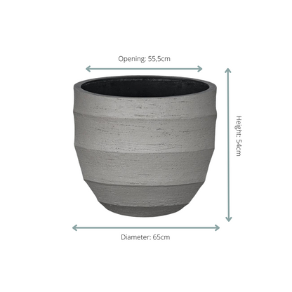 Pot Bordo New Egg Grey - D65 x H54 