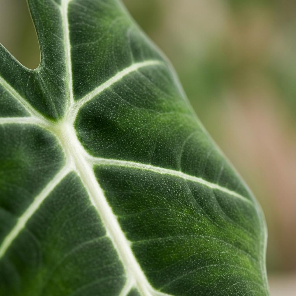 Green boutiQ - Zimmerpflanze - Elefantenohr - Alocasia Frydek - Grün - Pflegeleicht - 1 Pflanze - mit weißem Übertopf - Topf 19cm - Höhe 60cm 