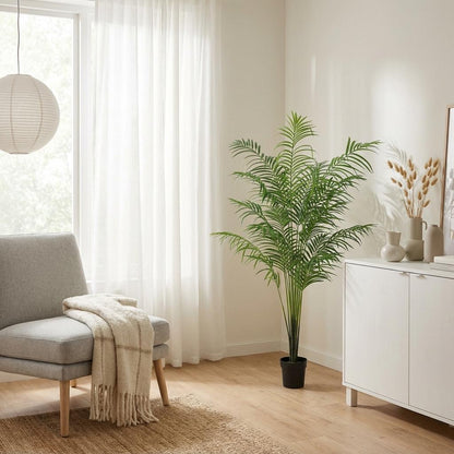 Kentia Palme Kunstpflanze 170cm – Große Kunstpalme Deko Pflanze – Pflegefreie Zimmerpflanze für Wohnzimmer Büro & Empfangsbereich - Oasis of Life