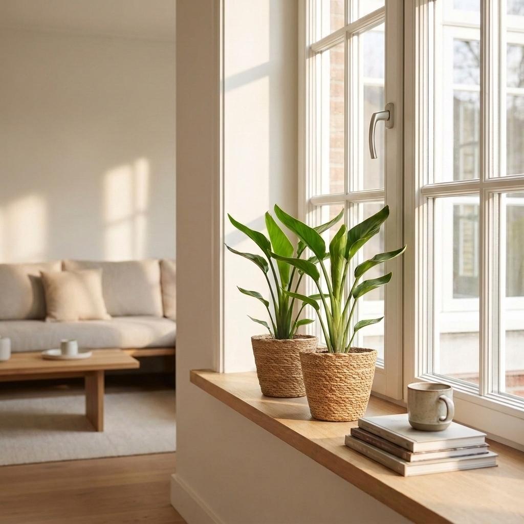 Paradiesvogelblume – Strelitzia reginae – Topf Ø12cm – Höhe 35cm – Dekorative Zimmerpflanze – Ansicht 3