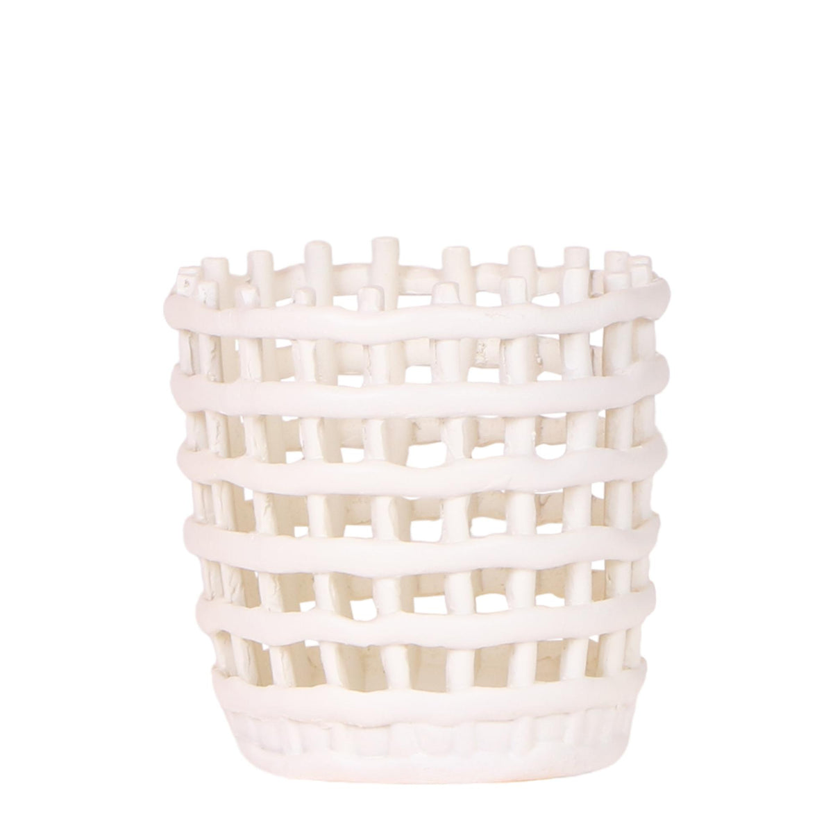 Mesh Ziertopf Ø9cm – Moderner Pflanztopf mit Strukturdesign – Dekorativer Übertopf für Zimmerpflanzen & Kräuter - Oasis of Life