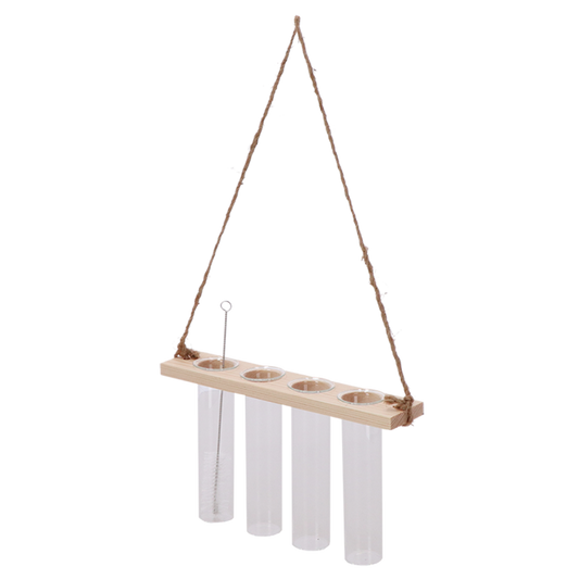 Reagenzglasaufhänger S – 22,2 cm x 4,5 cm x 13 cm – Kompakter Halter für Reagenzgläser – Wandbefestigung & Ordnung 