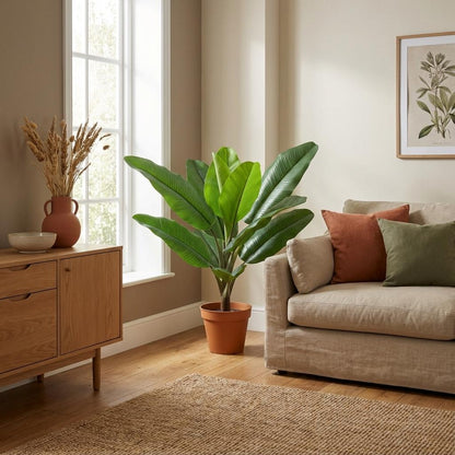 Philodendron Jungle King Kunstpflanze 45cm – Tropische Deko Pflanze – Pflegefreie Zimmerpflanze für Wohnzimmer Büro & Fensterbank - Oasis of Life
