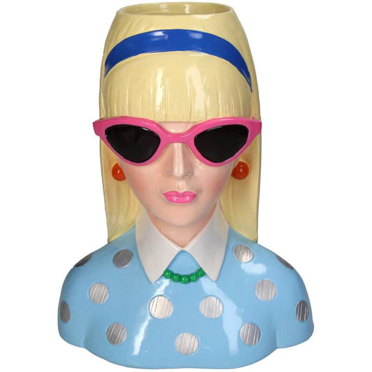 Vase Fashion Lady 'Lyana' 29 cm – Polyresin-Dekovase in Modedesign – Stilvolles Kunstobjekt & Blumenvase für modernes Interieur 