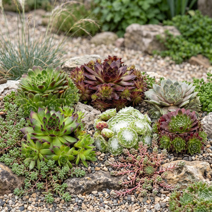 Hauswurz 'Big Sam' – Sempervivum 'Big Sam' – 6 Pflanzen – Topf Ø7cm – Höhe 10-12cm – Ansicht 4