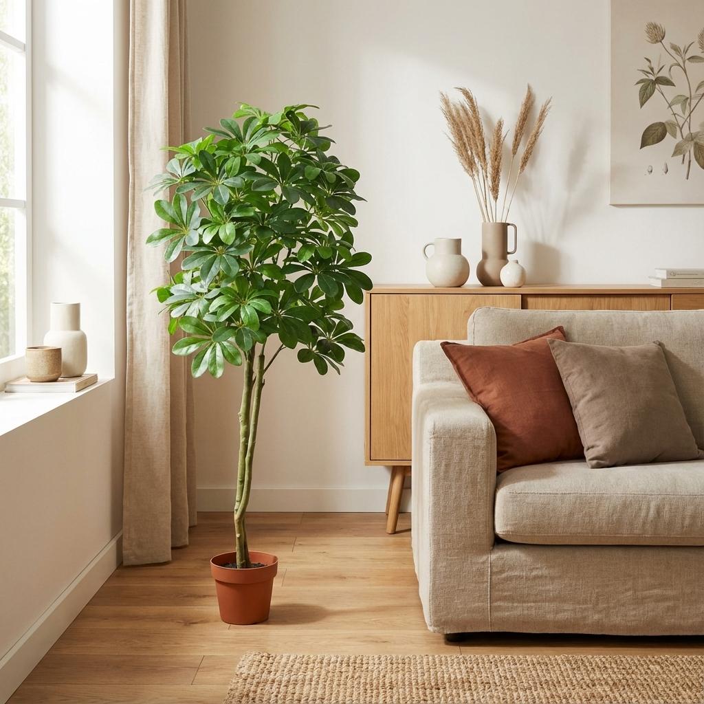 Pachira Aquatica Kunstpflanze 150cm – Große künstliche Glückskastanie – Realistische Deko Pflanze für Wohnzimmer Büro & Empfangsbereich - Oasis of Life