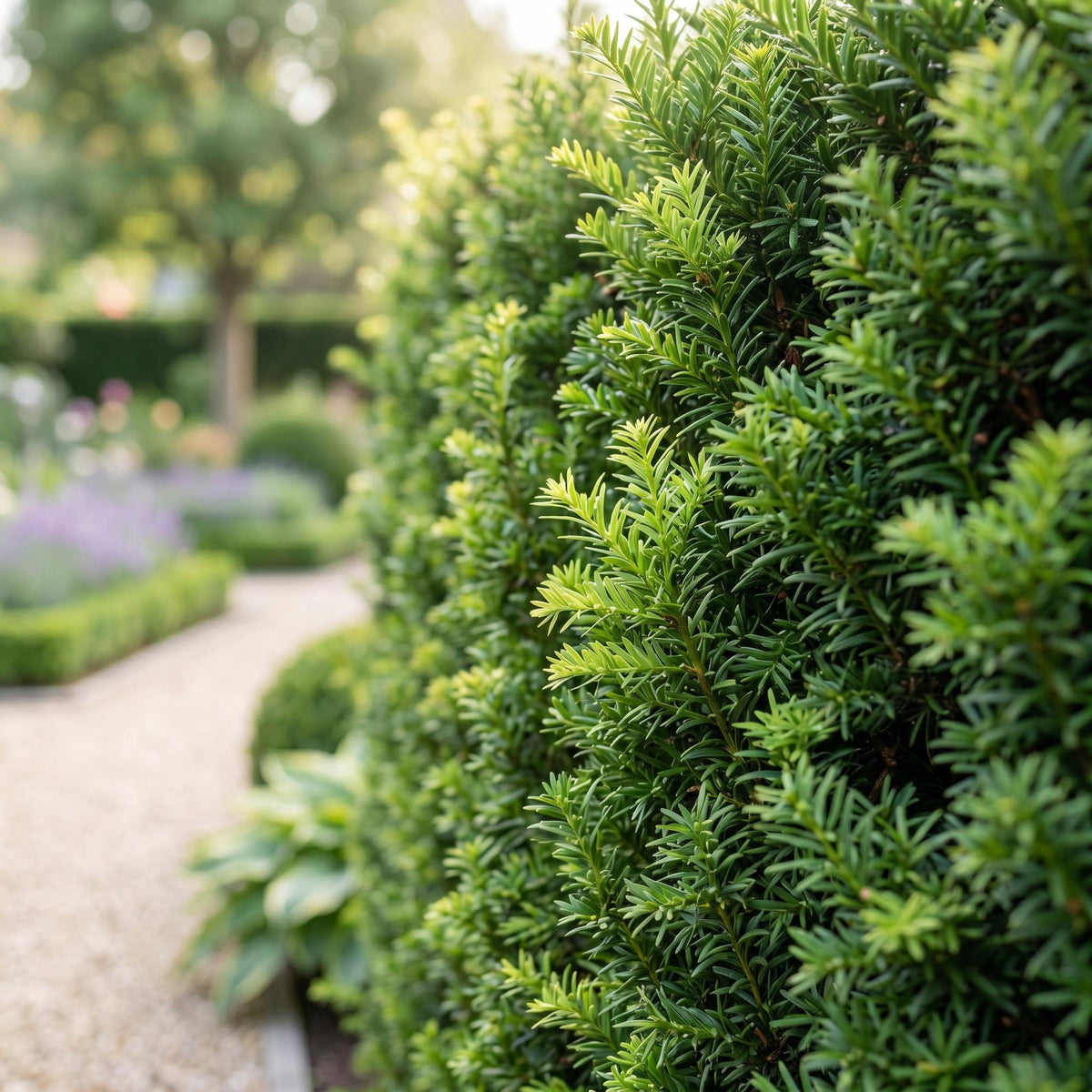 Europäische Eibe – Taxus baccata – 8 Heckenpflanzen – Topf Ø9cm – Höhe 20-30cm – Winterhart & immergrün – Ansicht 5