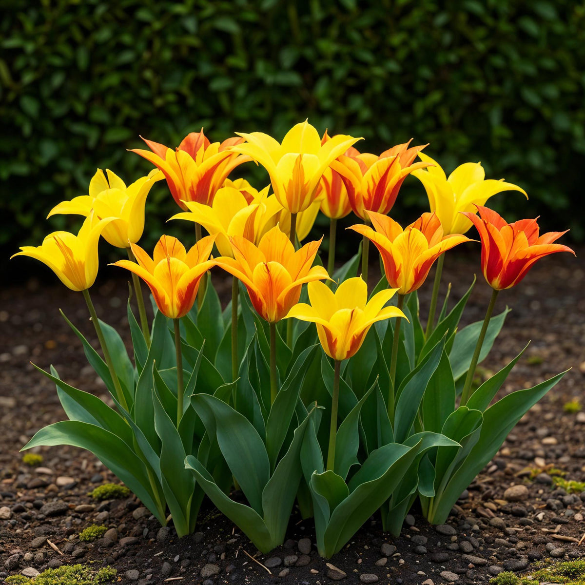 GreenboutiQ - Blumenzwiebeln - Tulp Vendeeglobe - Farbe Gelb - 12 Stück - Zwiebelgröße 11/12 - XXL Pack 