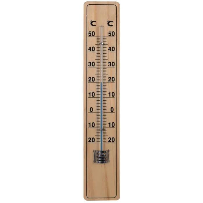 Garten Thermometer - Außen Thermometer - Buche - 20 cm 