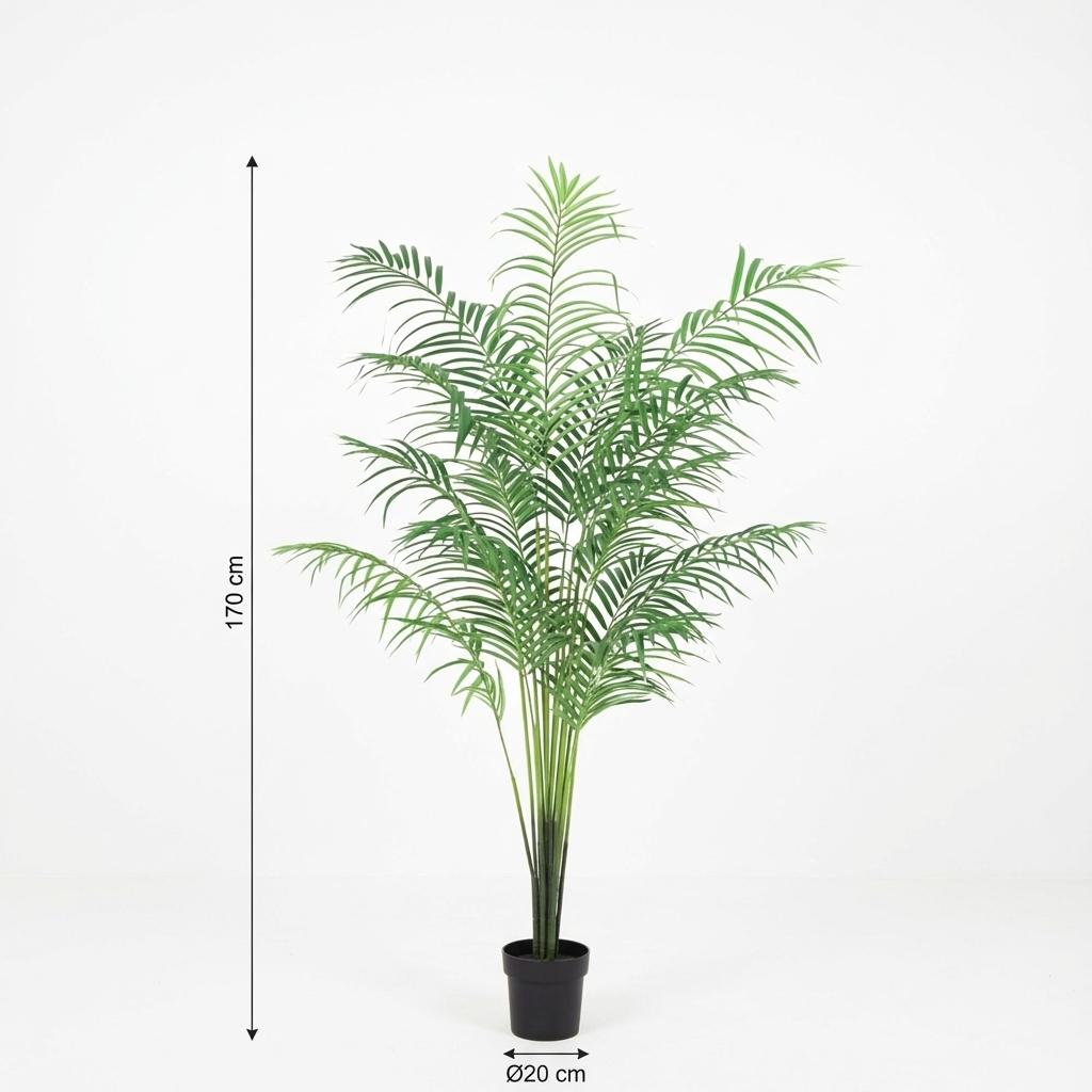 Kentia Palme Kunstpflanze 170cm – Große Kunstpalme Deko Pflanze – Pflegefreie Zimmerpflanze für Wohnzimmer Büro & Empfangsbereich - Oasis of Life
