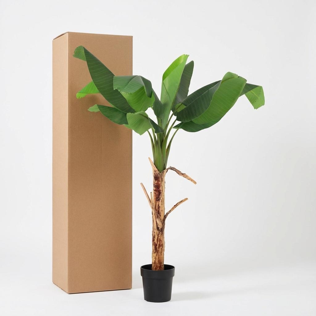 Bananenpflanze Musa Kunstpflanze 150cm – Tropische Deko Pflanze – Pflegefreie Kunstpalme für Wohnzimmer Büro & Empfangsbereich - Oasis of Life