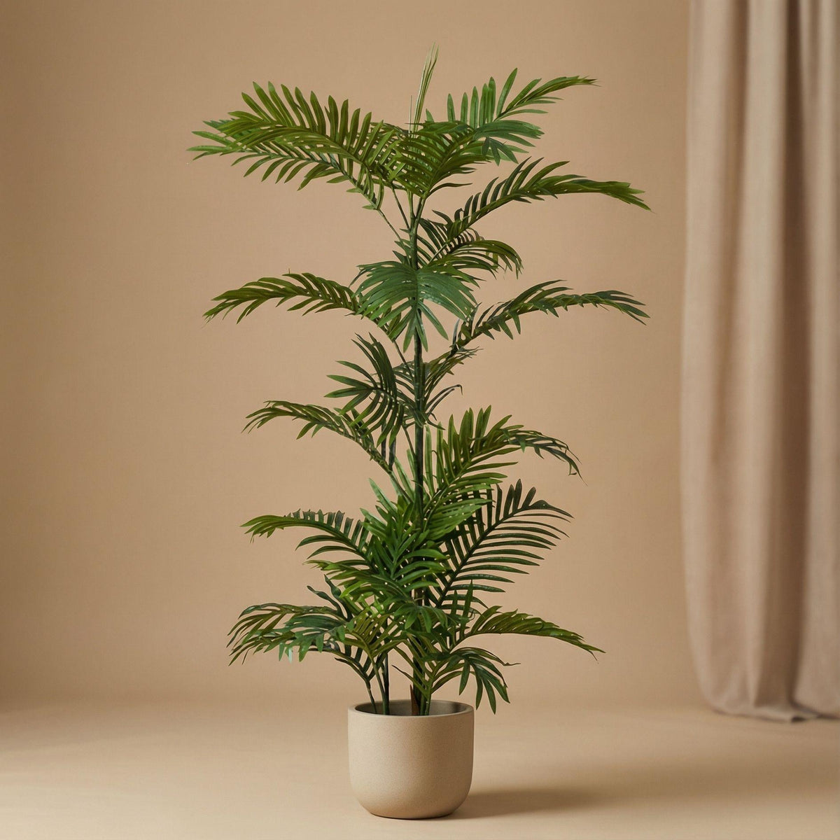 Palm Phoenix Kunstpflanze – ca.120cm – Realistische künstliche Palme – Pflegefreie Dekopflanze für Wohnzimmer Büro Gastronomie & Empfangsbereiche - Oasis of Life
