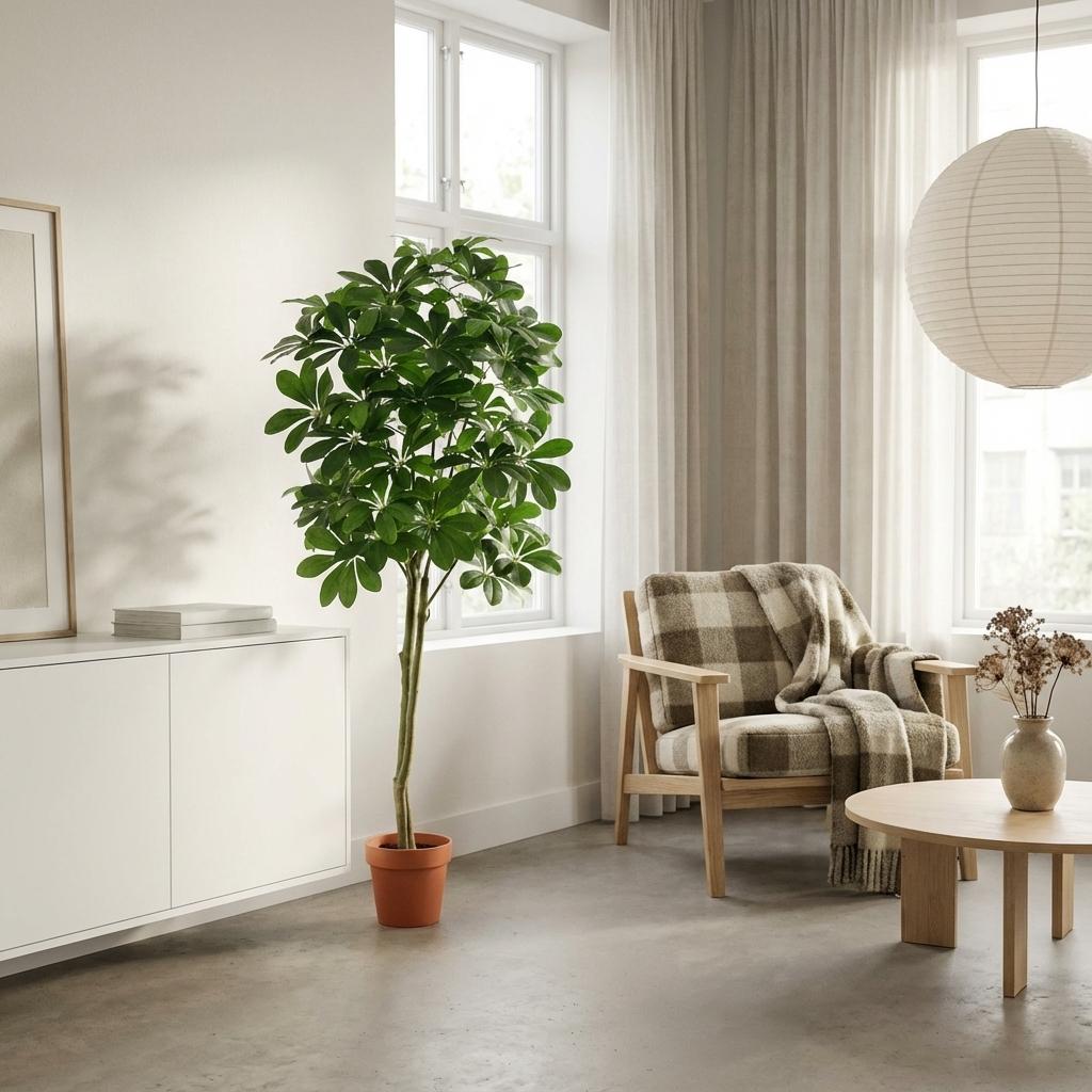 Pachira Aquatica Kunstpflanze 150cm – Große künstliche Glückskastanie – Realistische Deko Pflanze für Wohnzimmer Büro & Empfangsbereich - Oasis of Life