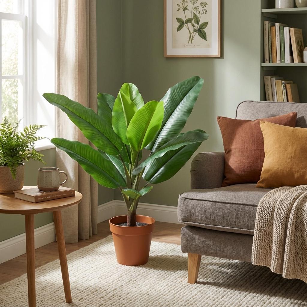 Philodendron Jungle King Kunstpflanze 45cm – Tropische Deko Pflanze – Pflegefreie Zimmerpflanze für Wohnzimmer Büro & Fensterbank - Oasis of Life