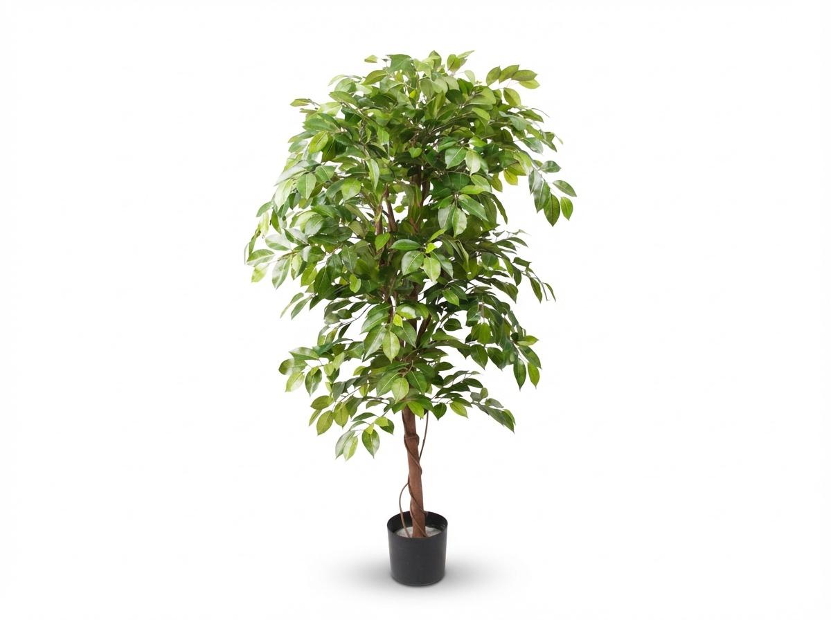 Ficus Deluxe Vine Kunstbaum – 140cm – Realistische Kunstpflanze für Innenräume – Pflegefreier künstlicher Baum mit dichtem Blattwerk – Ideal für Wohnzimmer & Büro - Oasis of Life