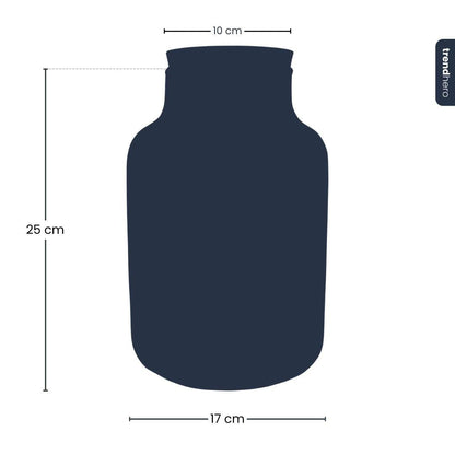 Terrarium fles met kurk - Little Milky met led kurk - Gesloten groot terrarium ↑ 24.5 cm 