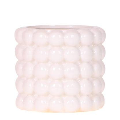 Kolibri Home | Poppy Ziertopf - White - Ø9cm 
