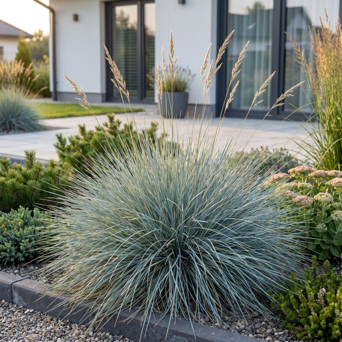 Blauschwingel – Festuca glauca – 6 Pflanzen – Topf Ø11cm – Bienenfreundliche Staude für Garten & Balkon – Ansicht 6