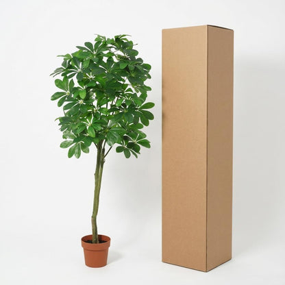 Pachira Aquatica Kunstpflanze 150cm – Große künstliche Glückskastanie – Realistische Deko Pflanze für Wohnzimmer Büro & Empfangsbereich - Oasis of Life