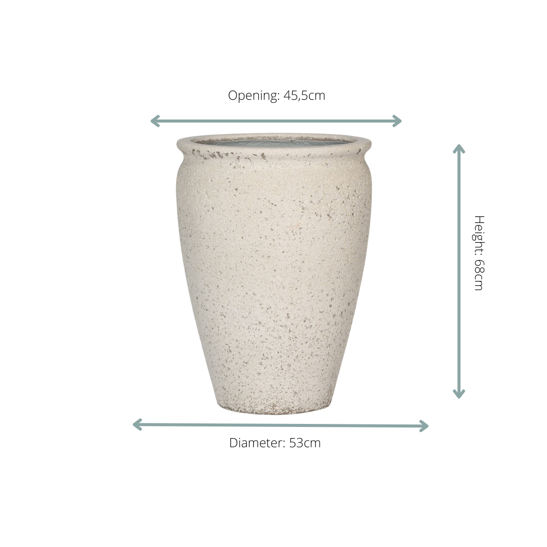 Pot Artemis Chalk White - L D53xH68 