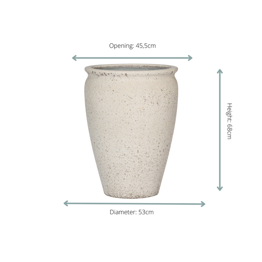 Pot Artemis Chalk White - L D53xH68 