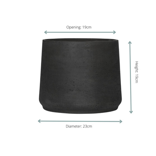 Jumbo Patt Black Washed - D23 x H19 
