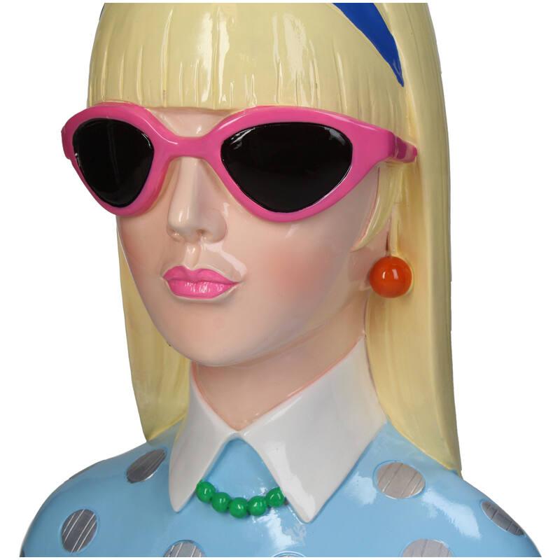 Vase Fashion Lady 'Lyana' 29 cm – Polyresin-Dekovase in Modedesign – Stilvolles Kunstobjekt & Blumenvase für modernes Interieur 