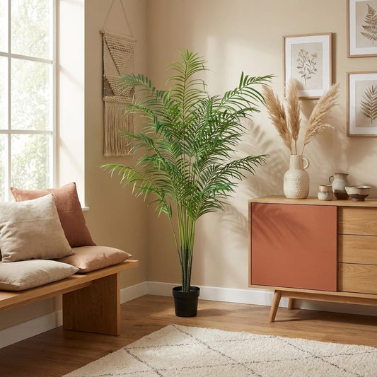 Kentia Palme Kunstpflanze 170cm – Große Kunstpalme Deko Pflanze – Pflegefreie Zimmerpflanze für Wohnzimmer Büro & Empfangsbereich - Oasis of Life