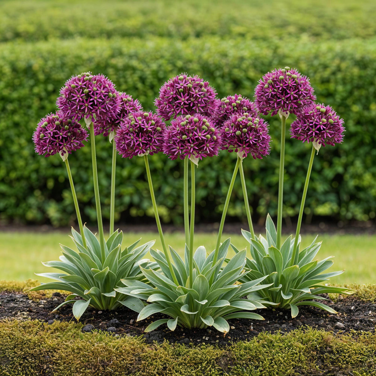 GreenboutiQ - Blumenzwiebeln - Allium Miami - Farbe Lila - 15 Stück - Zwiebelgröße 10/11 - XXL Pack 